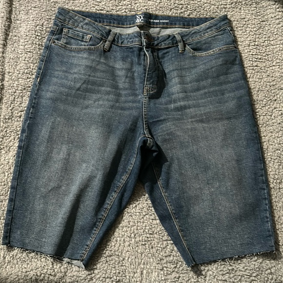 Denim Bermuda Shorts - Picture 1 of 6